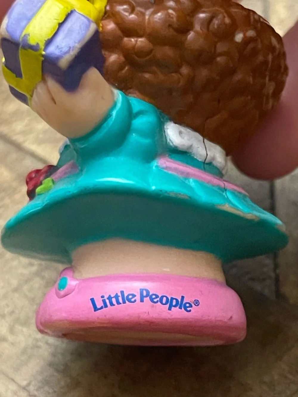 Vintage 2004 Fisher-Price Little People Maggie Figure - Birthday Girl Party